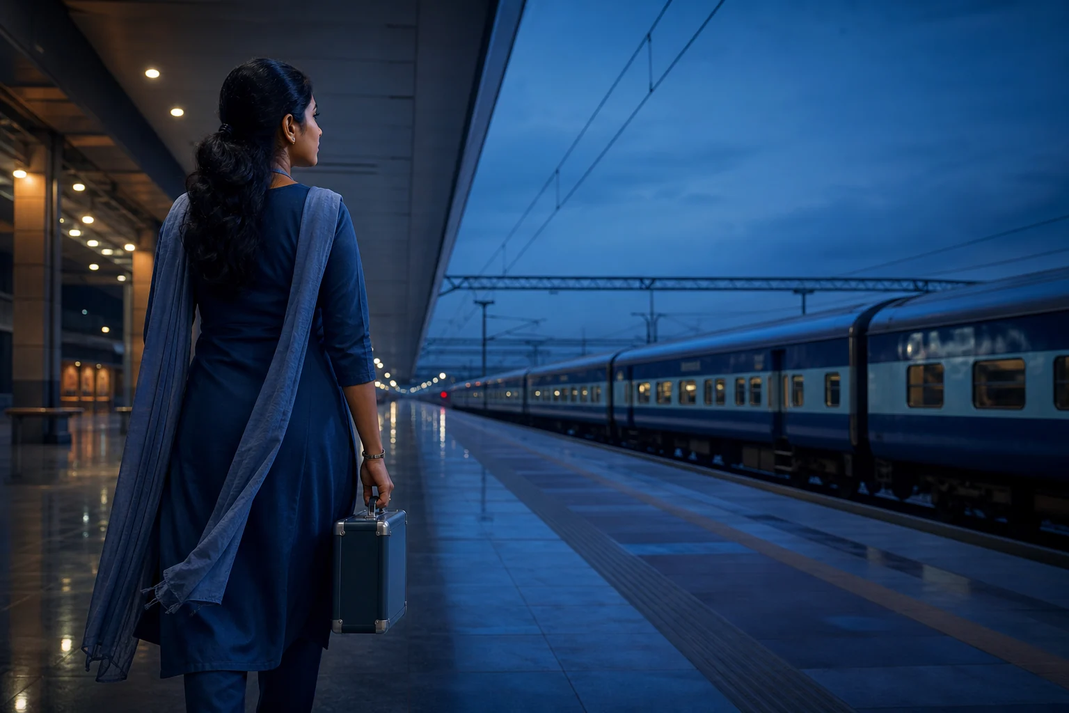 A healthcare professional beginning a journey across India